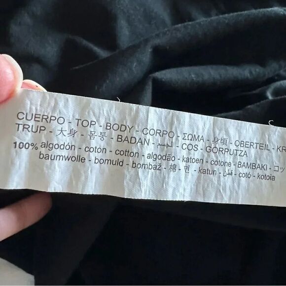 Zara Women’s Black Solid Crewneck Cotton Essential Sleeveless T-Shirt SZ S #1164 - Picture 11 of 12